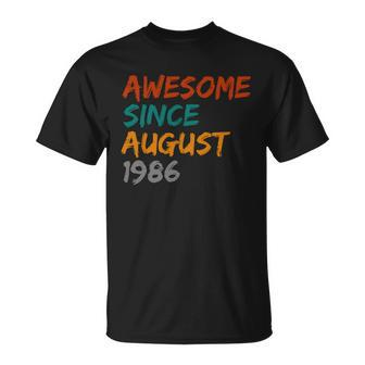 Awesome Since August V10 Unisex T-Shirt - Monsterry UK