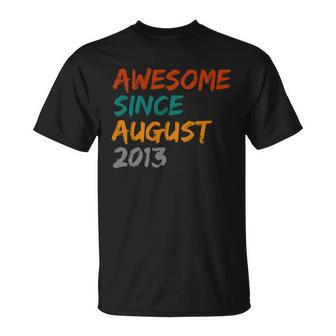 Awesome Since August V13 Unisex T-Shirt - Monsterry