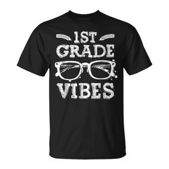 Back To School 1St First Grade Vibes First Day Teacher Kids Unisex T-Shirt - Seseable