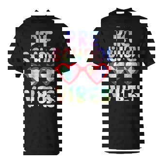 Back To School Preschool Vibes Tie Dye First Day Girl Kids Unisex T-Shirt - Seseable
