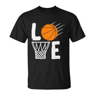 Basketball Love Basketball Lover Basketball Fan Basketball Player Unisex T-Shirt - Monsterry