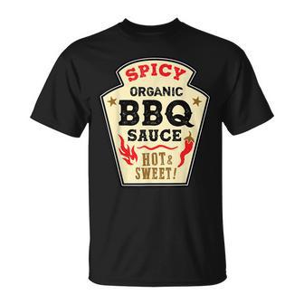 Bbq Sauce Hot Spicy Grill Ketchup Barbeque Halloween Costume Men Women T-shirt Graphic Print Casual Unisex Tee - Thegiftio UK