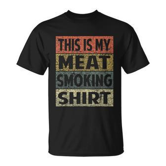 Bbq Smoker Funny Vintage Grilling Meat Smoking Tshirt Unisex T-Shirt - Monsterry