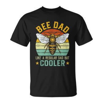 Bee Dad Honey Beekeeper Funny Beekeeping Fathers Day Gift Unisex T-Shirt - Monsterry