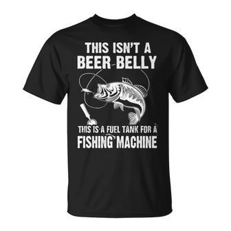 Beer Belly - Fuel Tank For A Fishing Machine Unisex T-Shirt - Seseable