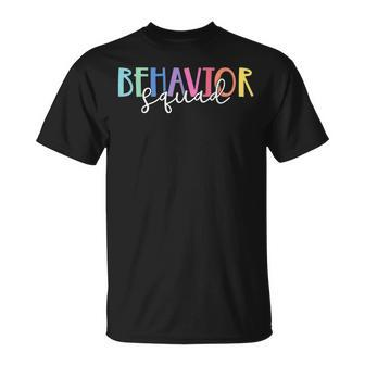 Behavior Squad Aba Therapist Rbt Therapy Behaviour Team T-shirt - Thegiftio UK