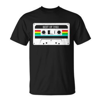 Best Of 1982 Retro 40Th Birthday Mixtape Unisex T-Shirt - Monsterry