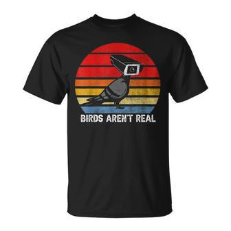 Birds Are Not Real Retro Funny Bird Watching Spies Men Women T-shirt Graphic Print Casual Unisex Tee - Thegiftio UK