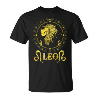 Birthday Zodiac Sign Leo Unisex T-Shirt - Seseable