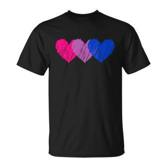 Bisexual Heart Bisexuality Bi Love Flag Lgbtq Pride Unisex T-Shirt - Monsterry UK