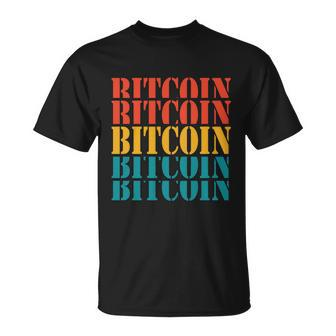 Bitcoin Retro Vintage S V G T Unisex T-Shirt - Monsterry