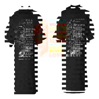Im Black Beautiful Intelligent Melanin Afro Queen T-shirt - Thegiftio