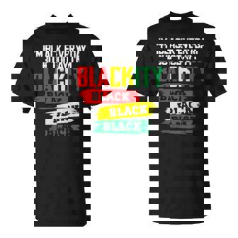 Im Black Everyday But Today Im Blackity Black Pride Afro African T-shirt - Thegiftio UK