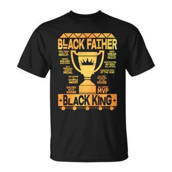Black Father Black King Tshirt Unisex T-Shirt - Monsterry