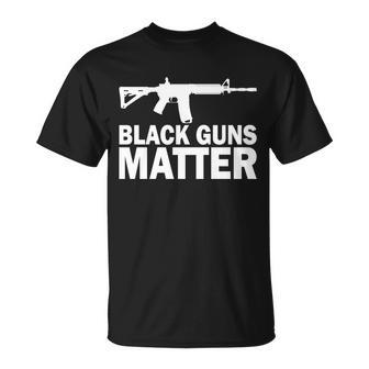 Black Guns Matter Ar-15 Tshirt Unisex T-Shirt - Monsterry