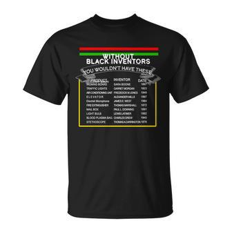 Black Inventors Black History Month V2 T-shirt - Thegiftio UK