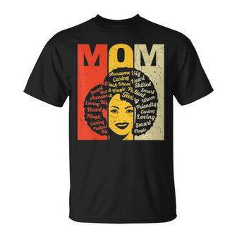 Black Mother Afro Natural Hair Melanin Pride Mom T-shirt - Thegiftio UK