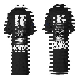 Black And White Cat Kitten Big Pawpa T-shirt - Thegiftio