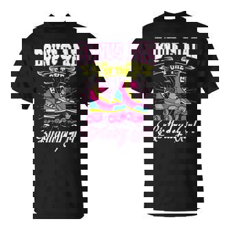 Bonus Dad Of The Birthday Girl Roller Skates Bday Skating Unisex T-Shirt - Seseable