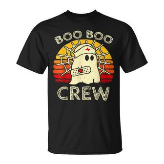 Boo Boo Crew Nurse Funny Ghost Halloween Nurse V3 Unisex T-Shirt - Seseable