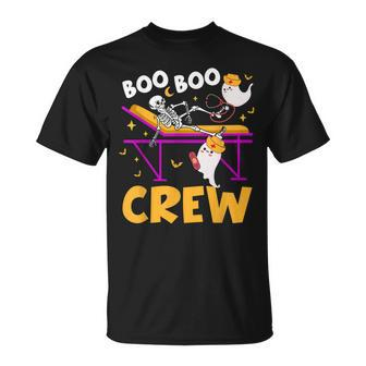 Boo Boo Crew Nurse Funny Ghost Women Halloween Nurse Unisex T-Shirt - Seseable