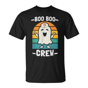 Boo Boo Crew Nurses Rn Ghost Women Nurse Halloween Unisex T-Shirt - Seseable