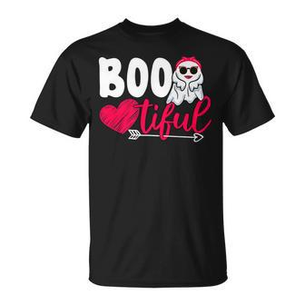 Boo-Tiful Cute Halloween Ghost Costume Boo Crew Unisex T-Shirt - Seseable