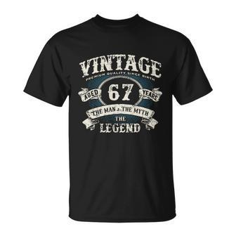 Born In 1955 Vintage Classic Dude 67Th Years Old Birthday T-shirt - Thegiftio UK