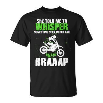 Brappp Motocross Unisex T-Shirt - Monsterry