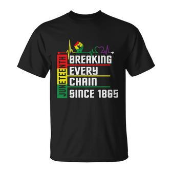 Breaking Every Chain Since 1865 Juneteenth Unisex T-Shirt - Monsterry DE