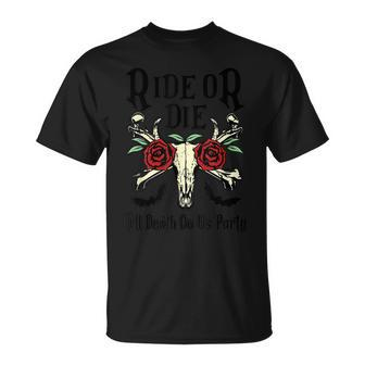 Bride Or Die Babe Gothic Witchy Halloween Tarot Cute T-shirt - Thegiftio UK