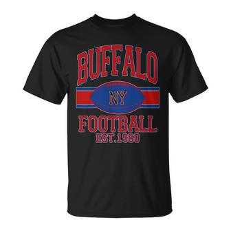 Buffalo New York Football Classic Logo Fan T-shirt - Thegiftio UK