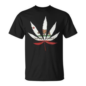 California Republic Cali Weed Tshirt Unisex T-Shirt - Monsterry UK