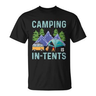 Camping In Tents Unisex T-Shirt - Monsterry UK