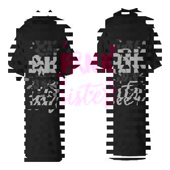 Cancer I Wear Pink Ribbon For My Sister Breast Cancer T-Shirt - Thegiftio UK