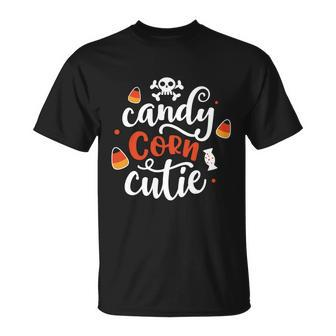 Candy Corn Cutie Halloween Quote V5 Unisex T-Shirt - Monsterry CA