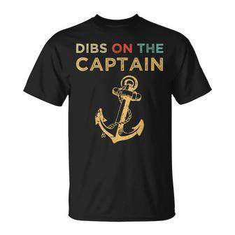 Captain Wife Dibs On The Captain V8 T-shirt - Thegiftio UK