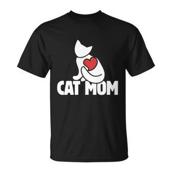 Cat Mom Cats Moms Cute Cat Mom T-Shirt - Thegiftio UK