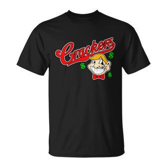 Caucasians Crackers Baseball Money Logo Unisex T-Shirt - Monsterry