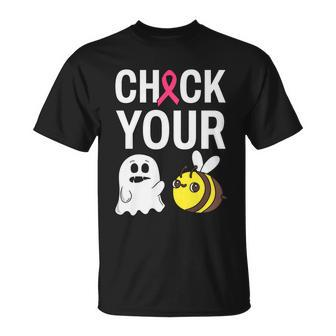 Check Your Boo Bees Breast Cancer Squad Breast Cancer Awareness T-shirt - Thegiftio UK