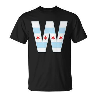 Chicago City Flag W Unisex T-Shirt - Monsterry AU