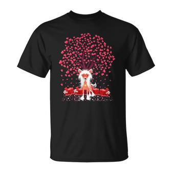 Chinese Crested Dog Lover Chinese Crested Valentine&8217S Day Unisex T-Shirt | Mazezy