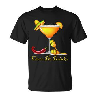 Cinco De Drinko Margarita Mayo Funny Day Of The Dead Tshirt Unisex T-Shirt - Monsterry UK
