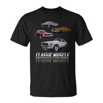 Classic Muscle Classic Sports Cars Tshirt Unisex T-Shirt - Monsterry AU