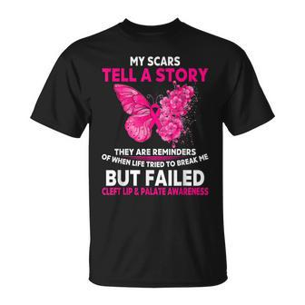 Cleft Lip & Palate Awareness My Scars Tell A Story T-shirt - Thegiftio UK