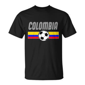 Colombia Futball Soccer Ball Logo Tshirt Unisex T-Shirt - Monsterry