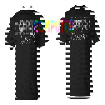 Computer Teacher Tie Dye School Appreciation T-shirt - Thegiftio