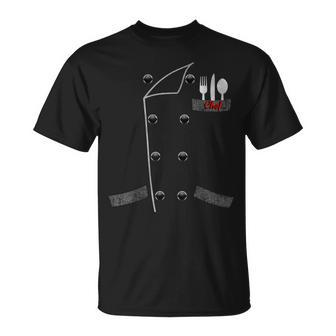 Cool Chef Cook Uniform Diy Halloween Party Easy Costume Unisex T-Shirt - Seseable