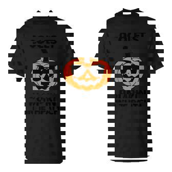 Coolest Pumpkin In The Patch Pumpkin Halloween Quote V2 Men Women T-shirt Graphic Print Casual Unisex Tee - Thegiftio