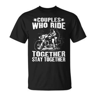 Couples Who Ride Unisex T-Shirt - Seseable